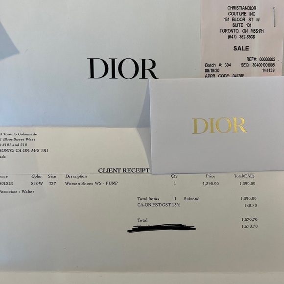 Dior Dioramour Graffiti Embroidery Slingback Pumps in white - Picture 6 of 9